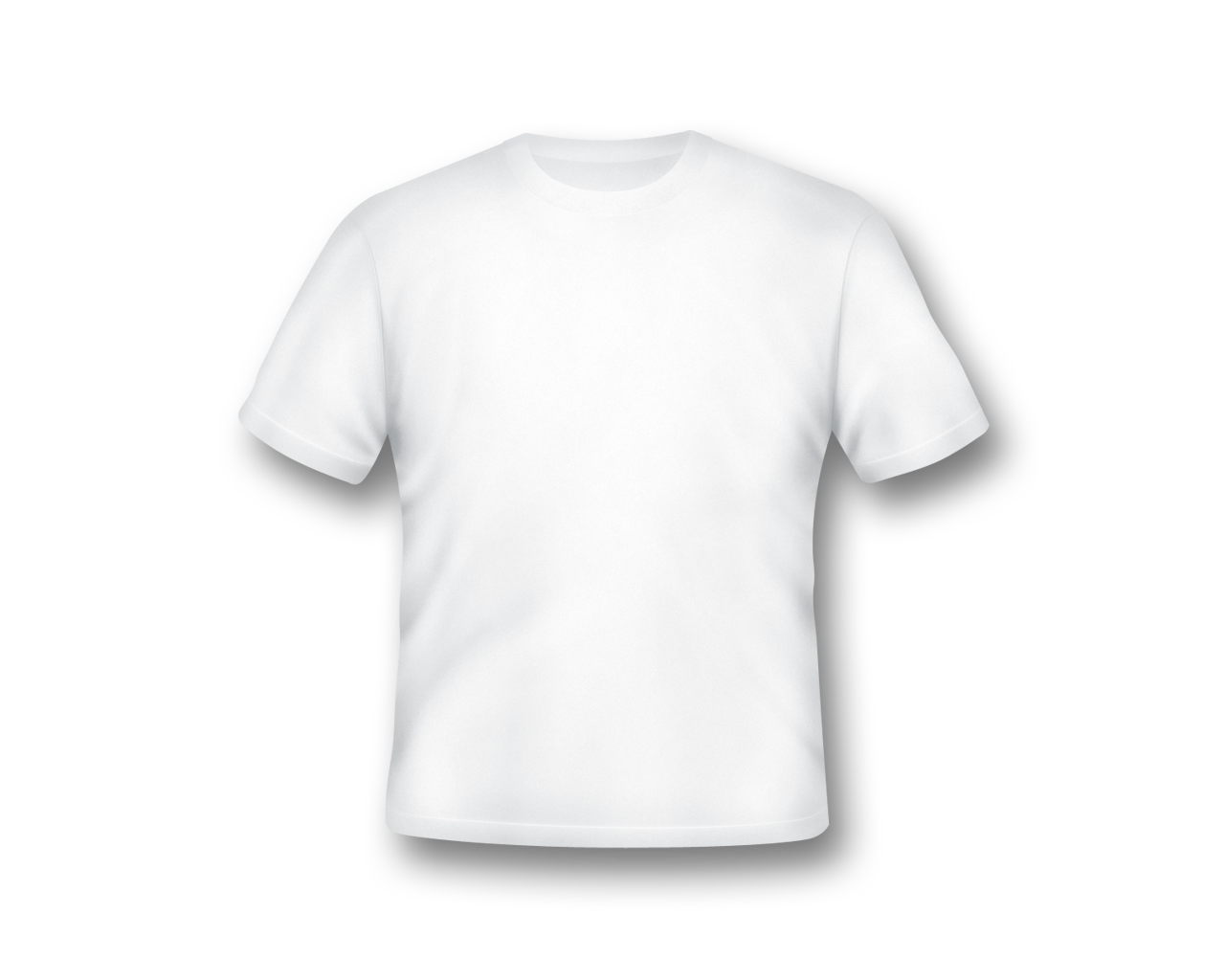 Blank White T Shirt Template PNG
