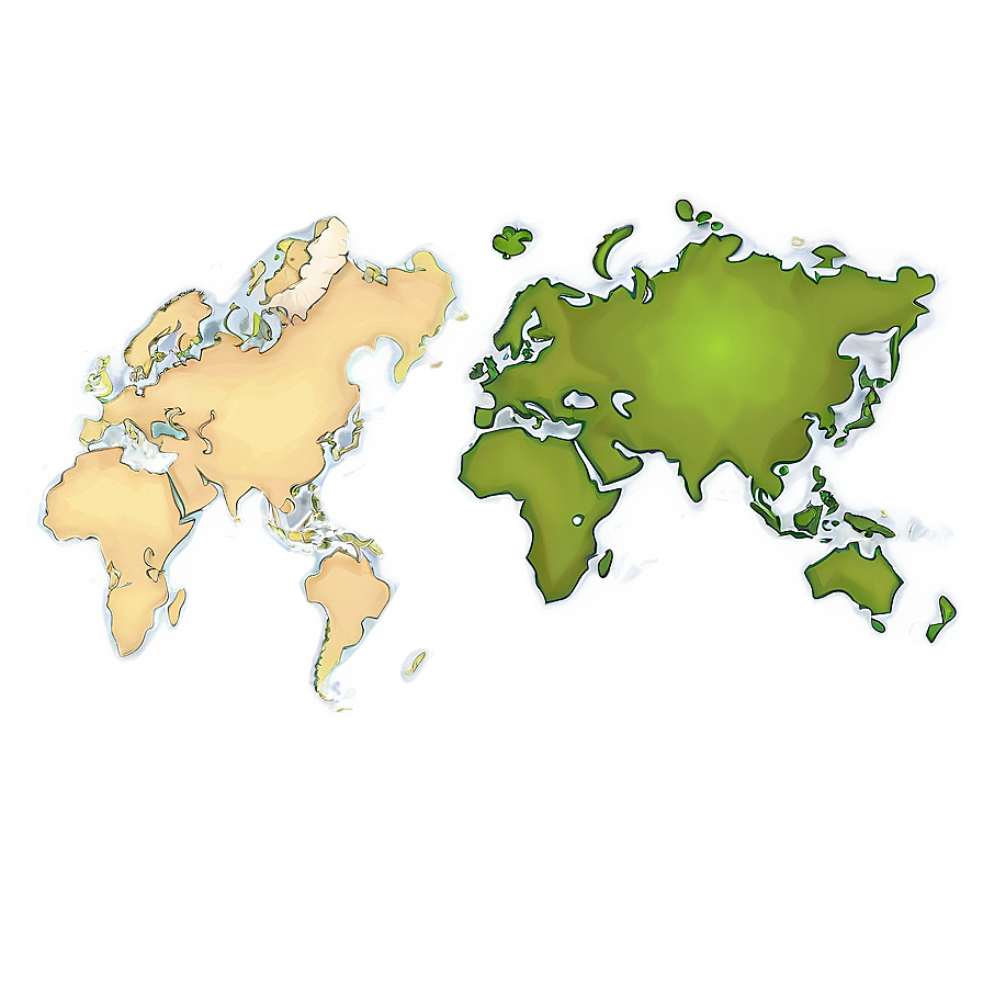 Blank World Map Png Cvx26 PNG