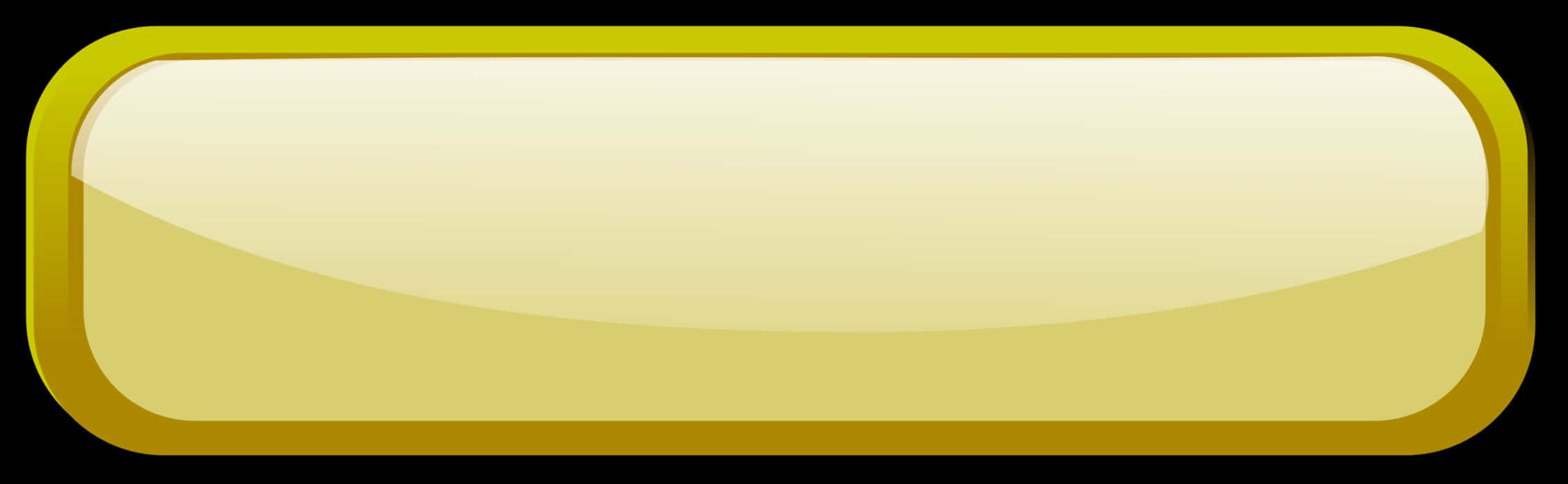 Blank Yellow Button Banner PNG