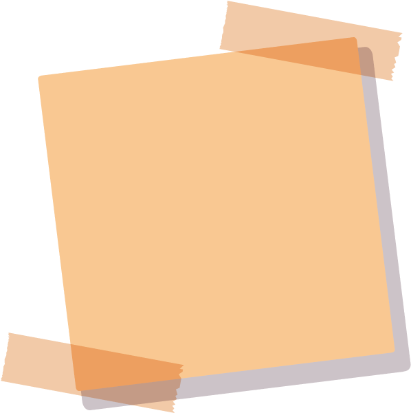 Blank Yellow Post It Note PNG