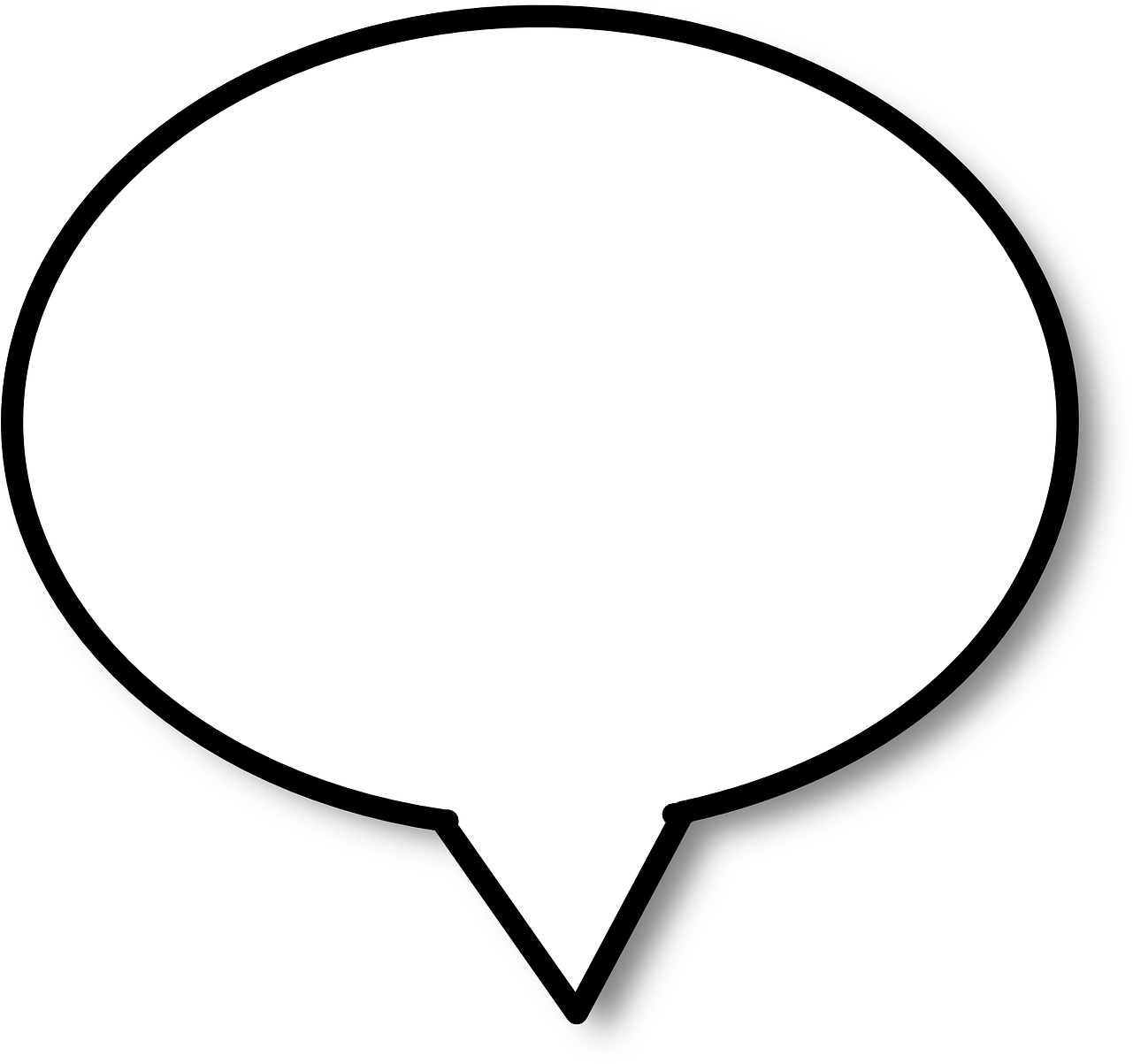 Blank_ Comment_ Bubble_ Vector PNG