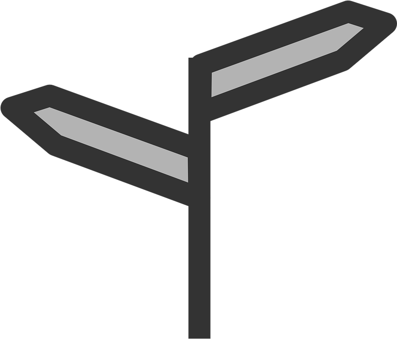 Blank_ Directional_ Signpost PNG