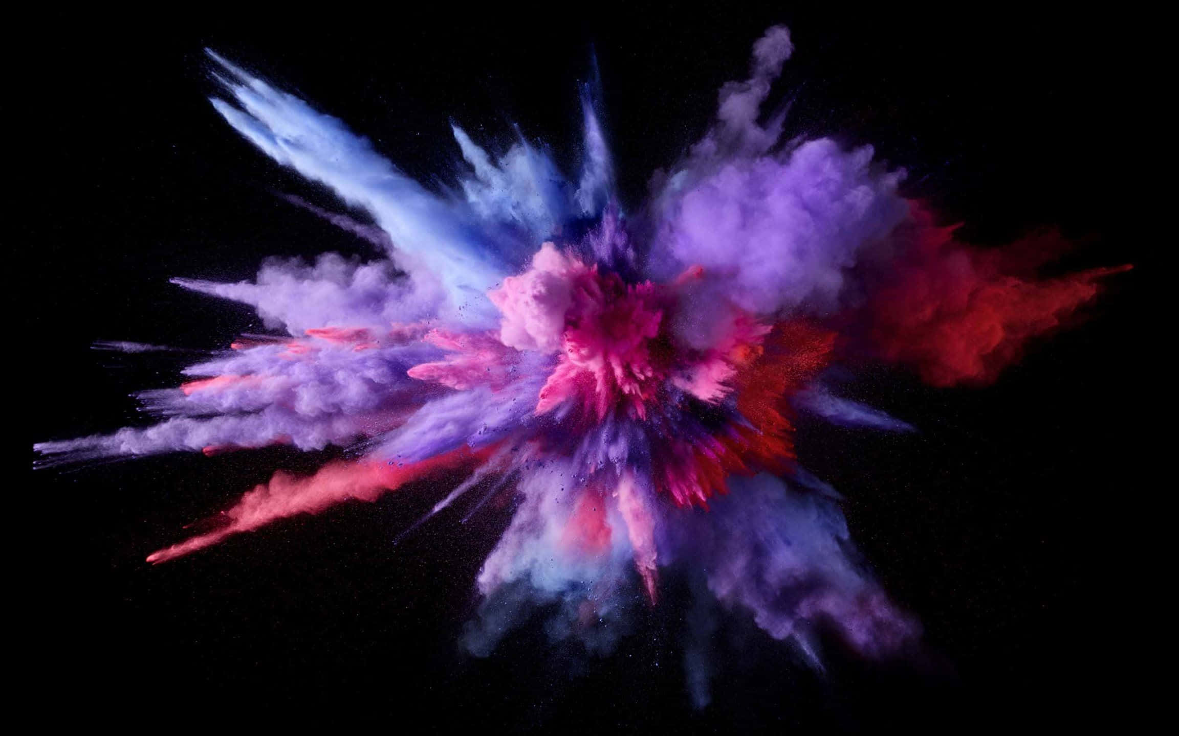 Powerful Explosion in a Colorful Cloud