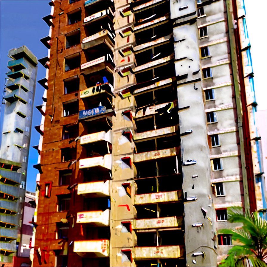 Blast Damage Building Png Ivd24 PNG