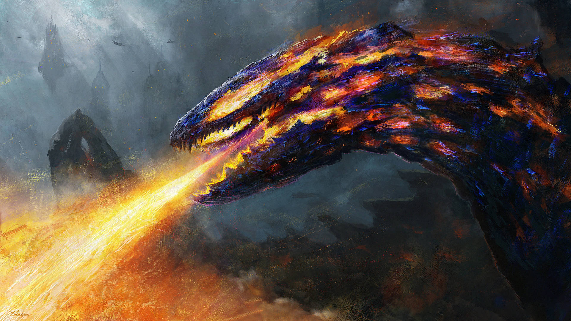 Blasting Hot Lava Dragon