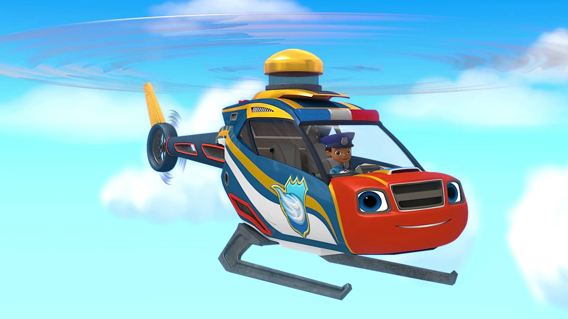 Blaze And The Monster Machines Helicopter Wallpaper