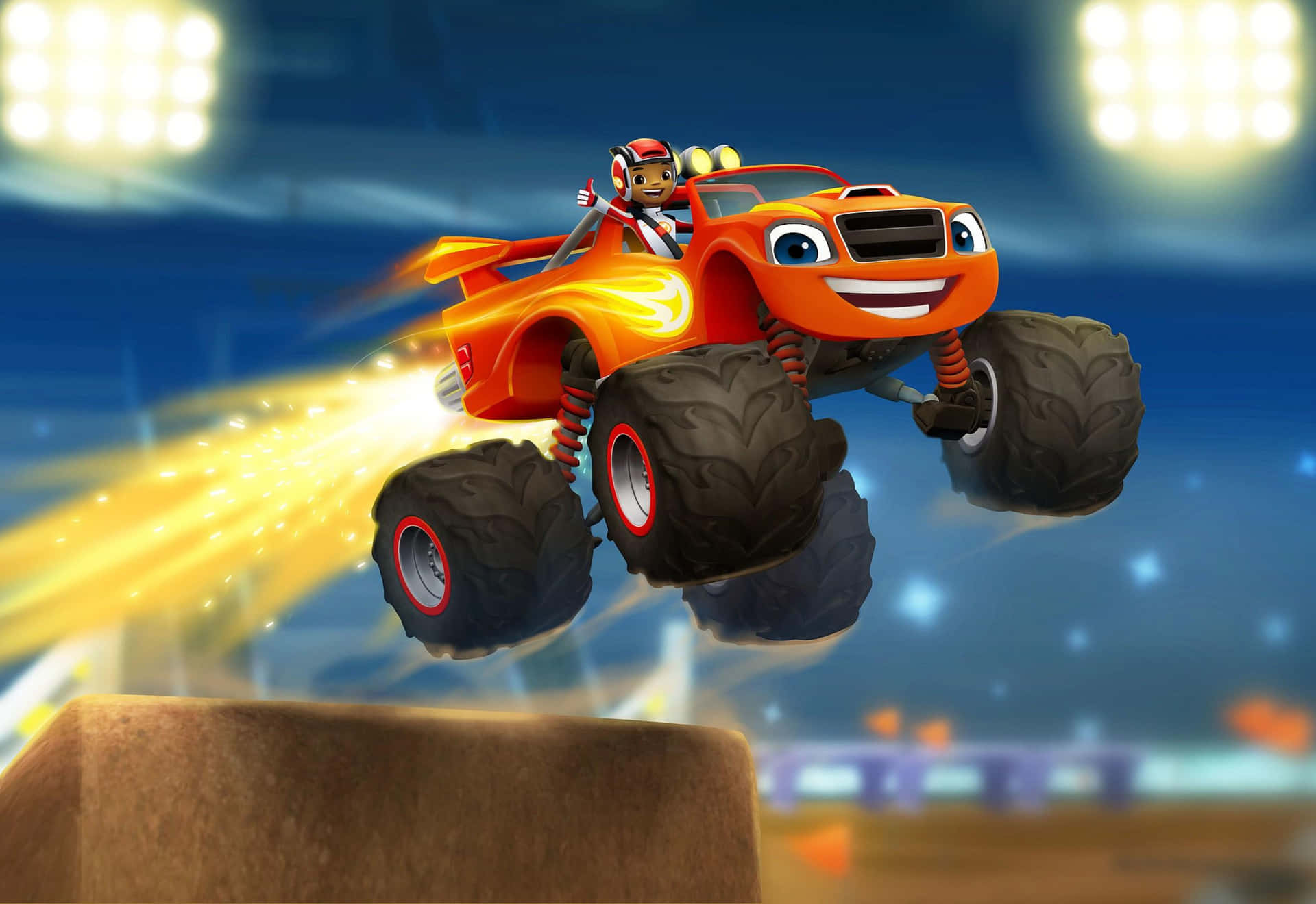 Screenshotdes Blaze Monster Truck Rennspiels
