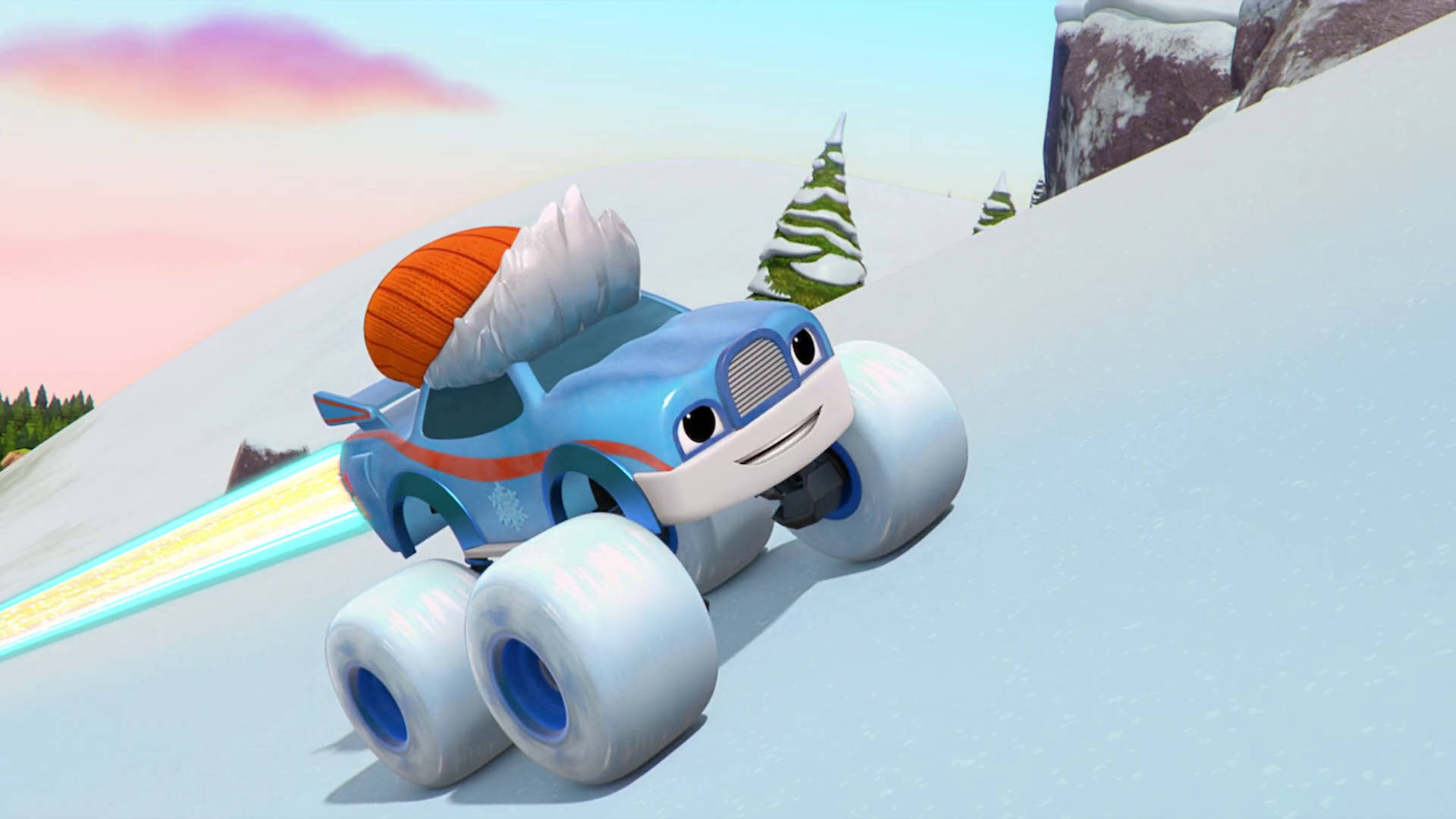 Blaze And The Monster Machines Snowbie Wallpaper