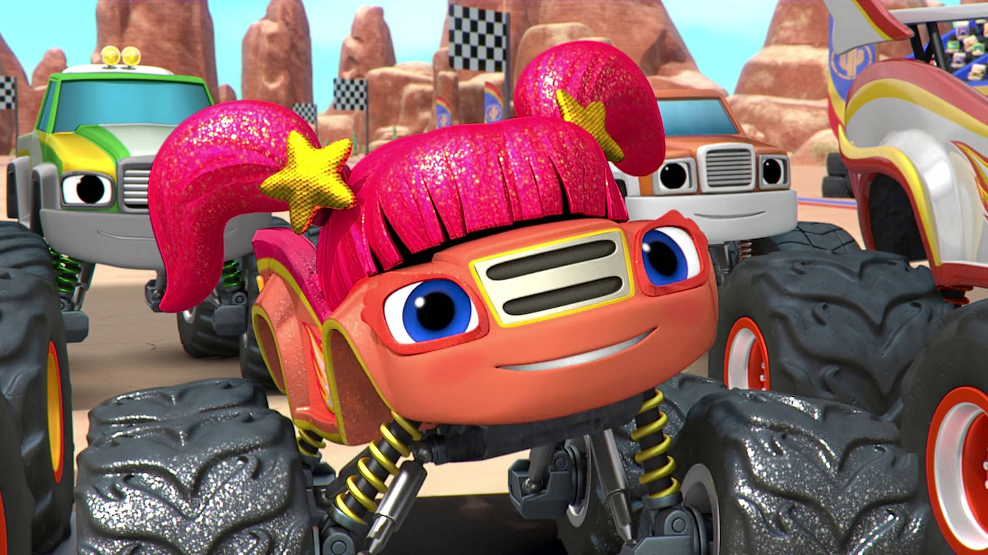 Download Blaze And The Monster Machines Sparkle Wallpaper 