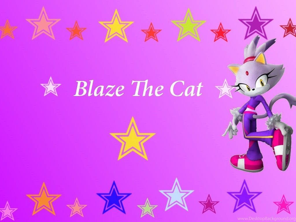 Blazethe Cat Einfache Kunst Wallpaper