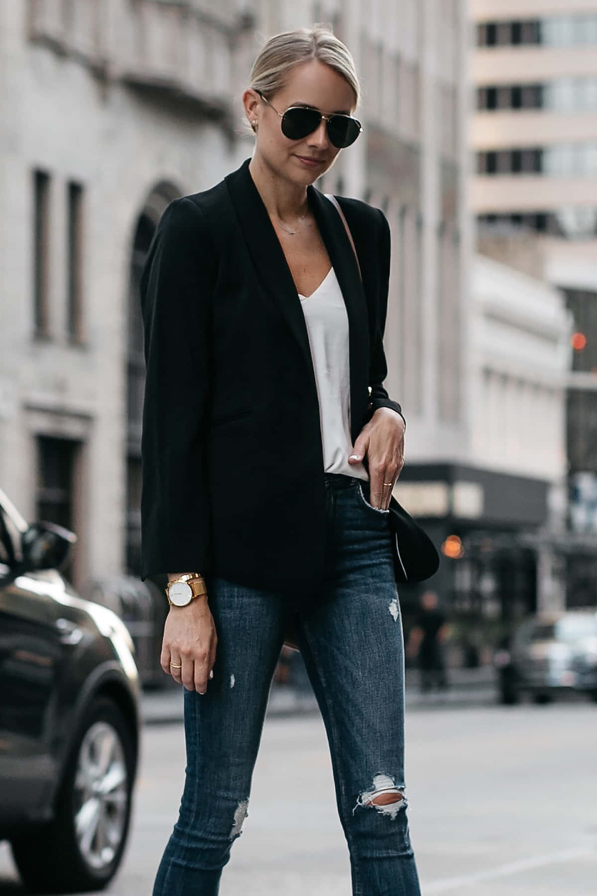 Girl In Casual Blazer Picture