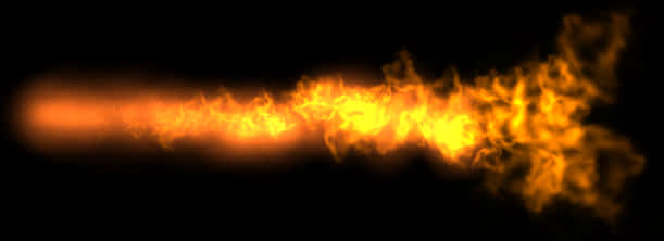 Blazing_ Flame_ Horizontal PNG