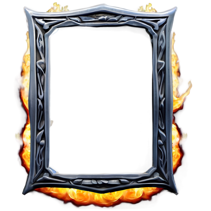 Blazing Frame Border Png 66 PNG