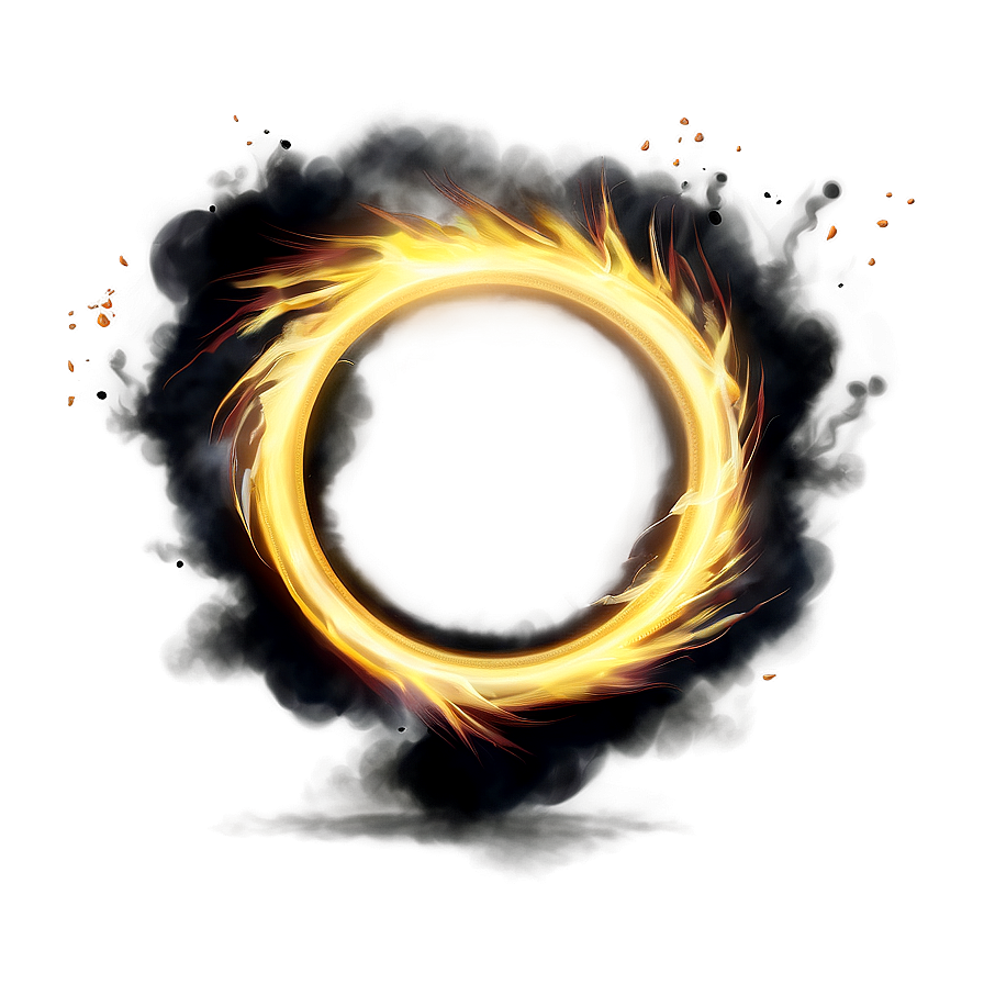 Blazing Ring Illustration Png Ely PNG