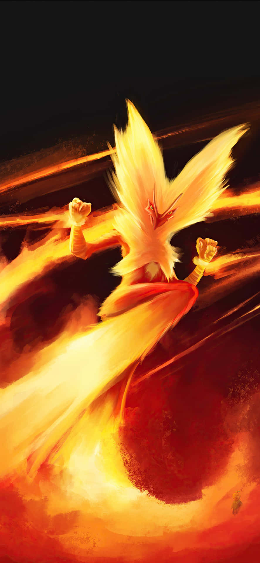 Blazing_ Talonflame_ Artwork Wallpaper