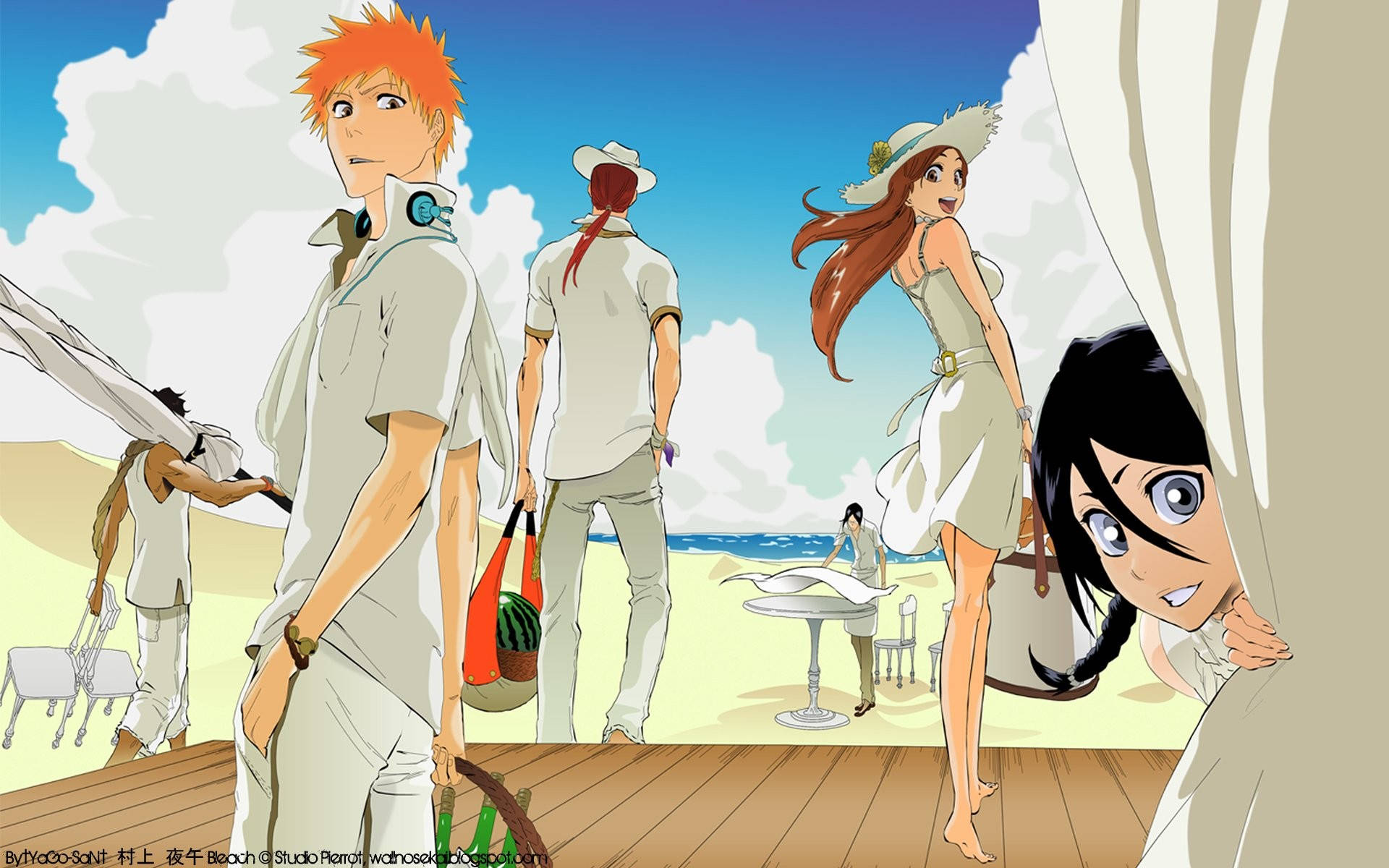 Bleach Anime Casual Beach Wallpaper