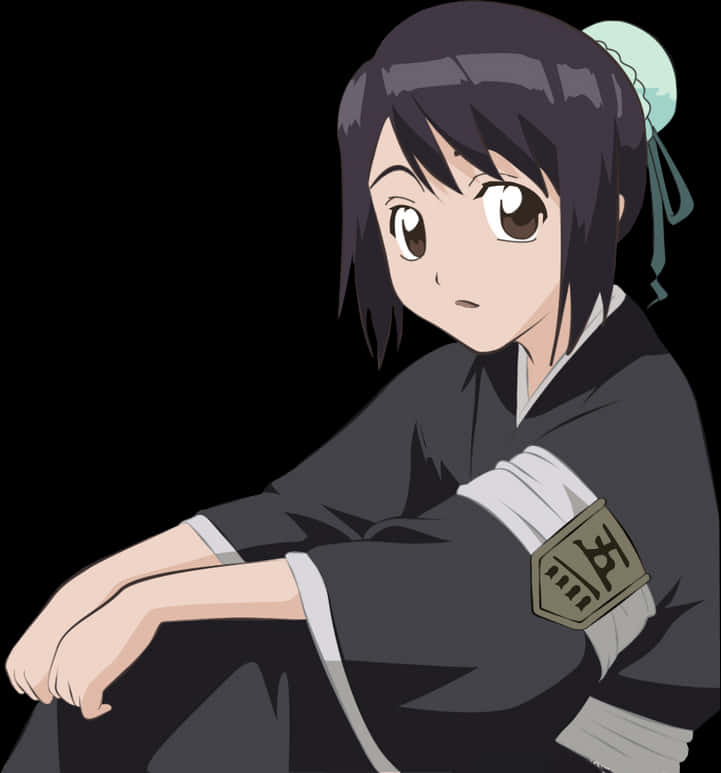 Bleach Anime Character Rukia Kuchiki PNG