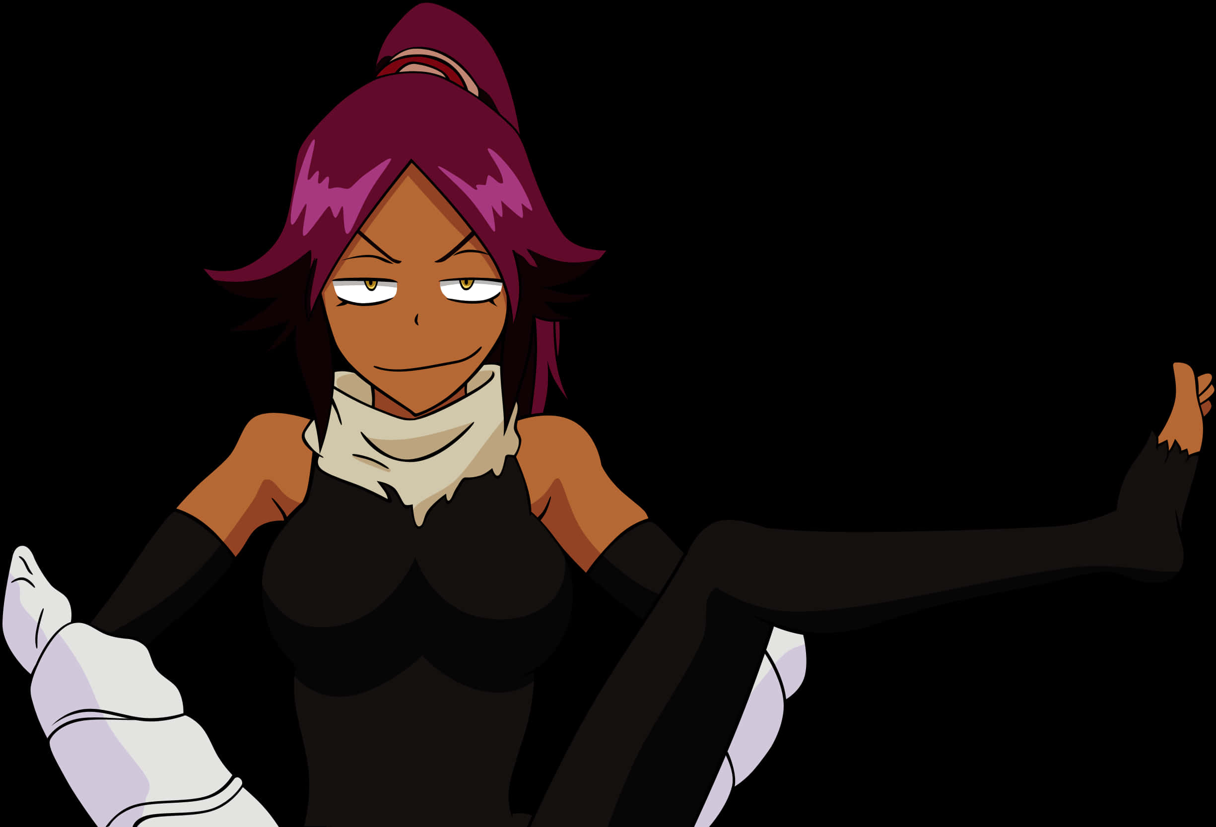 Download Bleach Anime Character Yoruichi Shihoin | Wallpapers.com