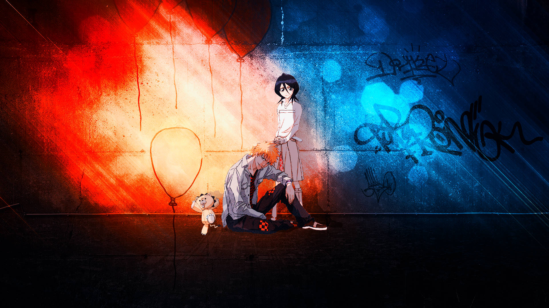 Bleach Anime Ichigo And Rukia Wallpaper