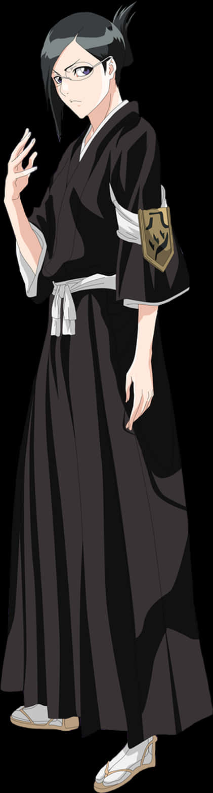 Bleach Character Nanao Ise Standing Pose PNG
