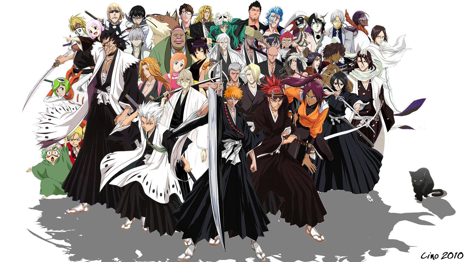 Ichigo and the gang ready for action! Wallpaper