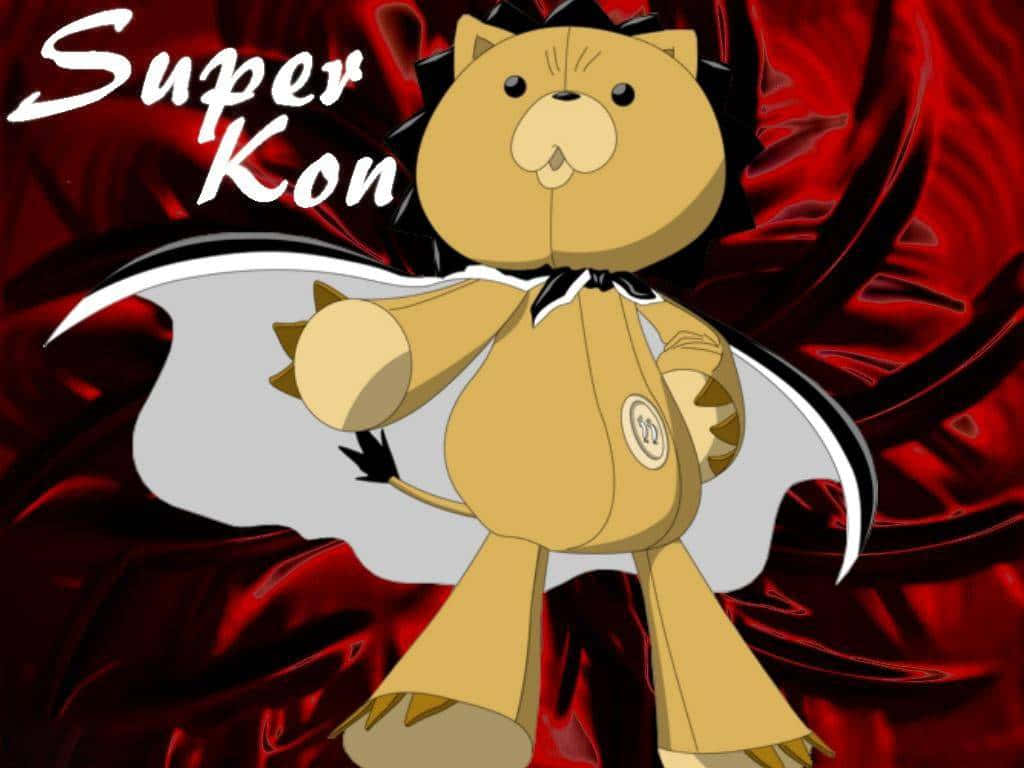 Bleach Kon - The Adorable Grinning Mascot Wallpaper
