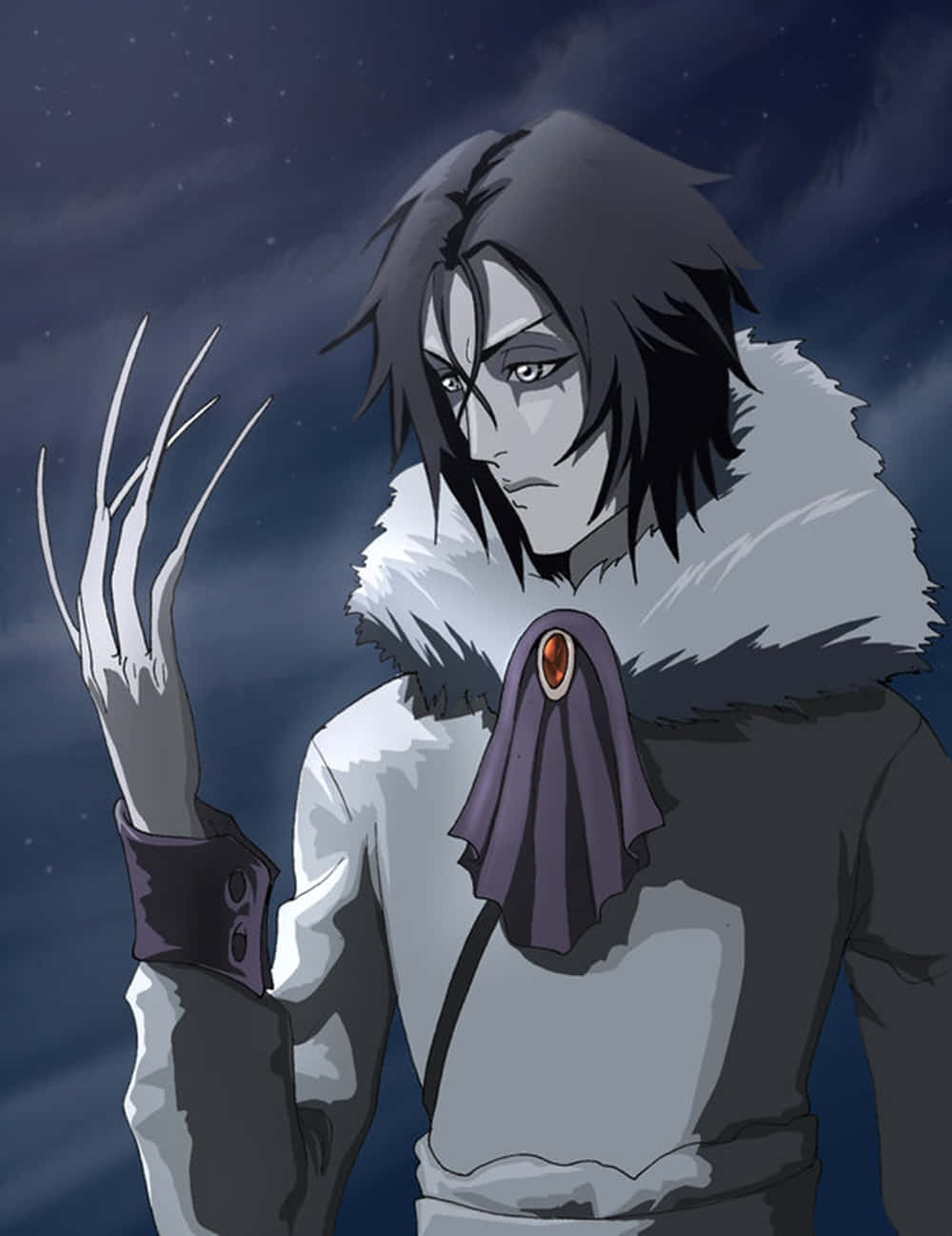 Muramasa, the rebellious Zanpakuto spirit from Bleach anime, wielding his unique sword powers. Wallpaper
