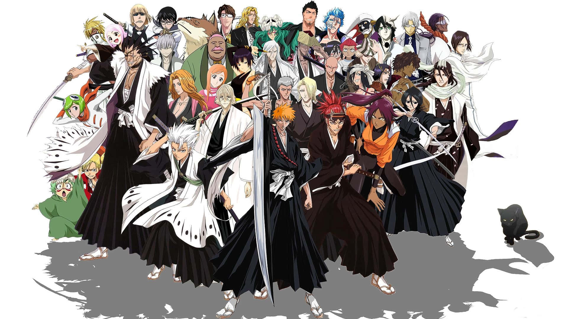 Engage in intense action-packed battles with Bleach PC Wallpaper