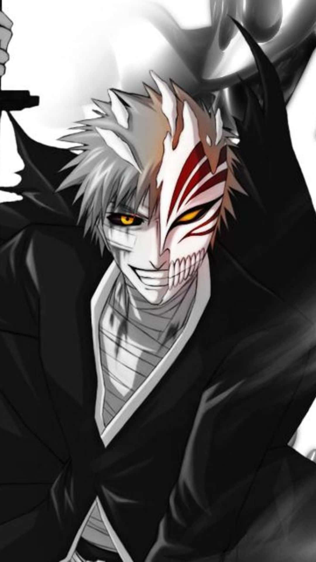 Bleach Phone With Terrifying Hollow Form Wallpaper