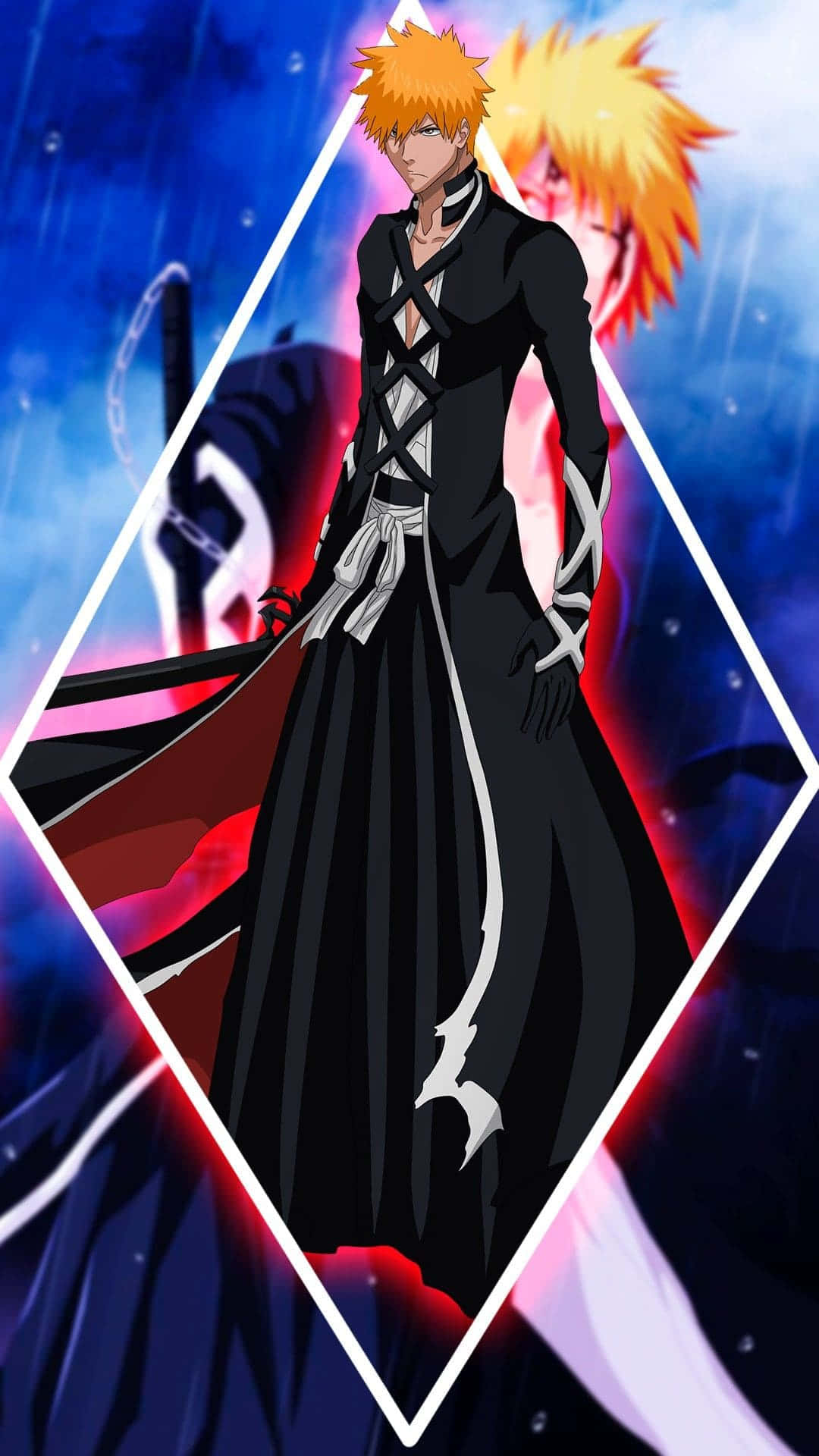Bleach Phone With A Black Outfit Wallpaper