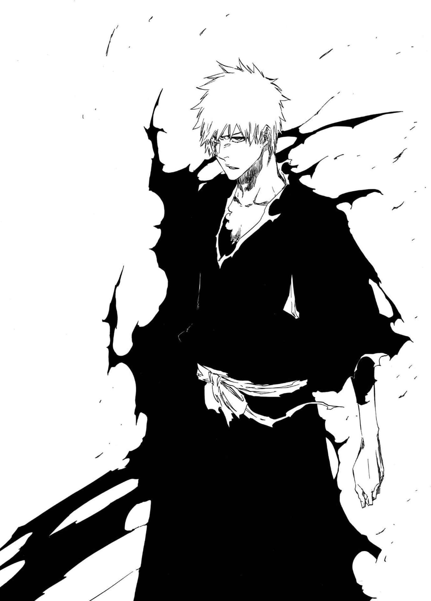 ichigo kurosaki black and white