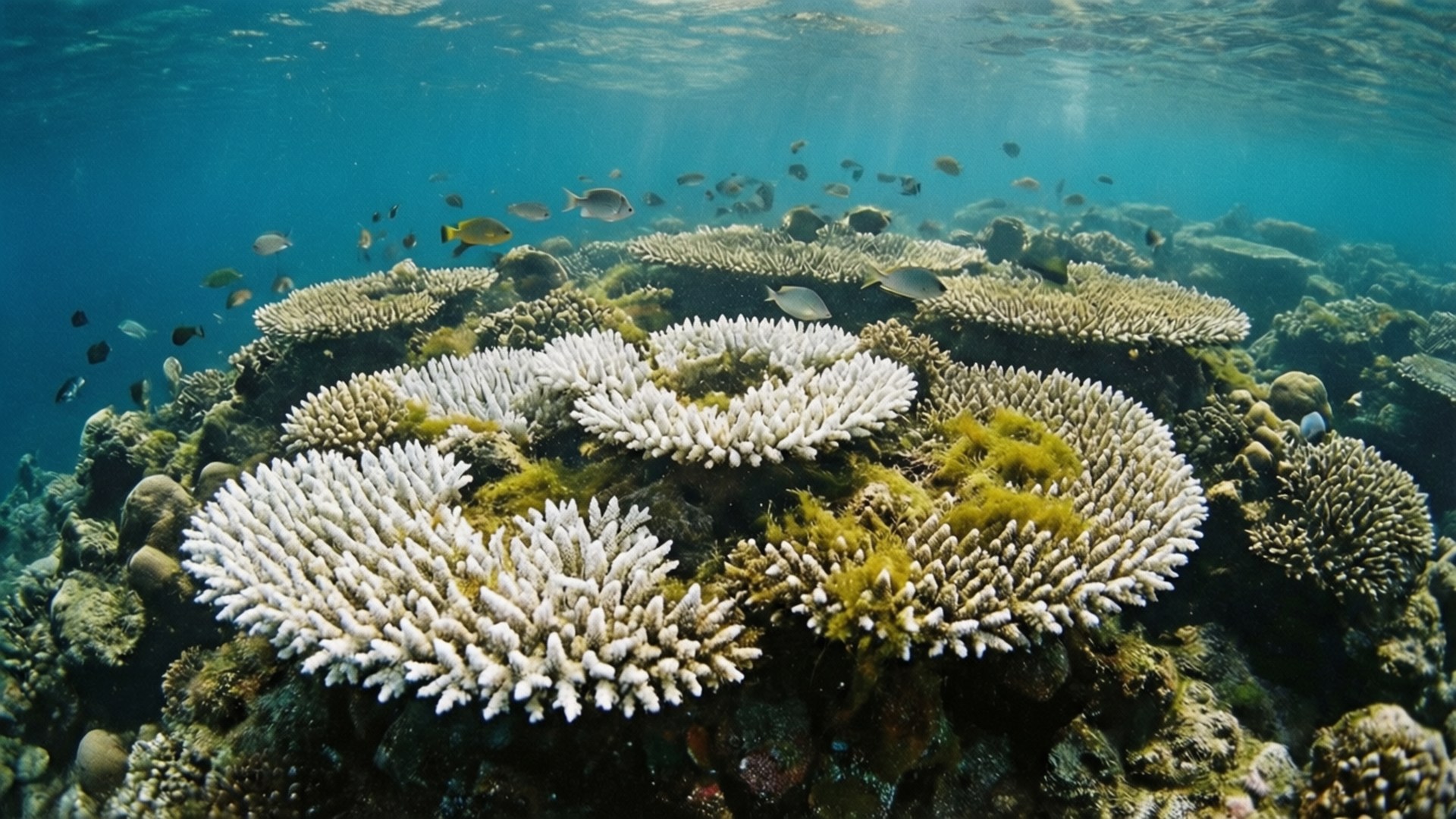 Koraalverbleking door opwarmende oceanen