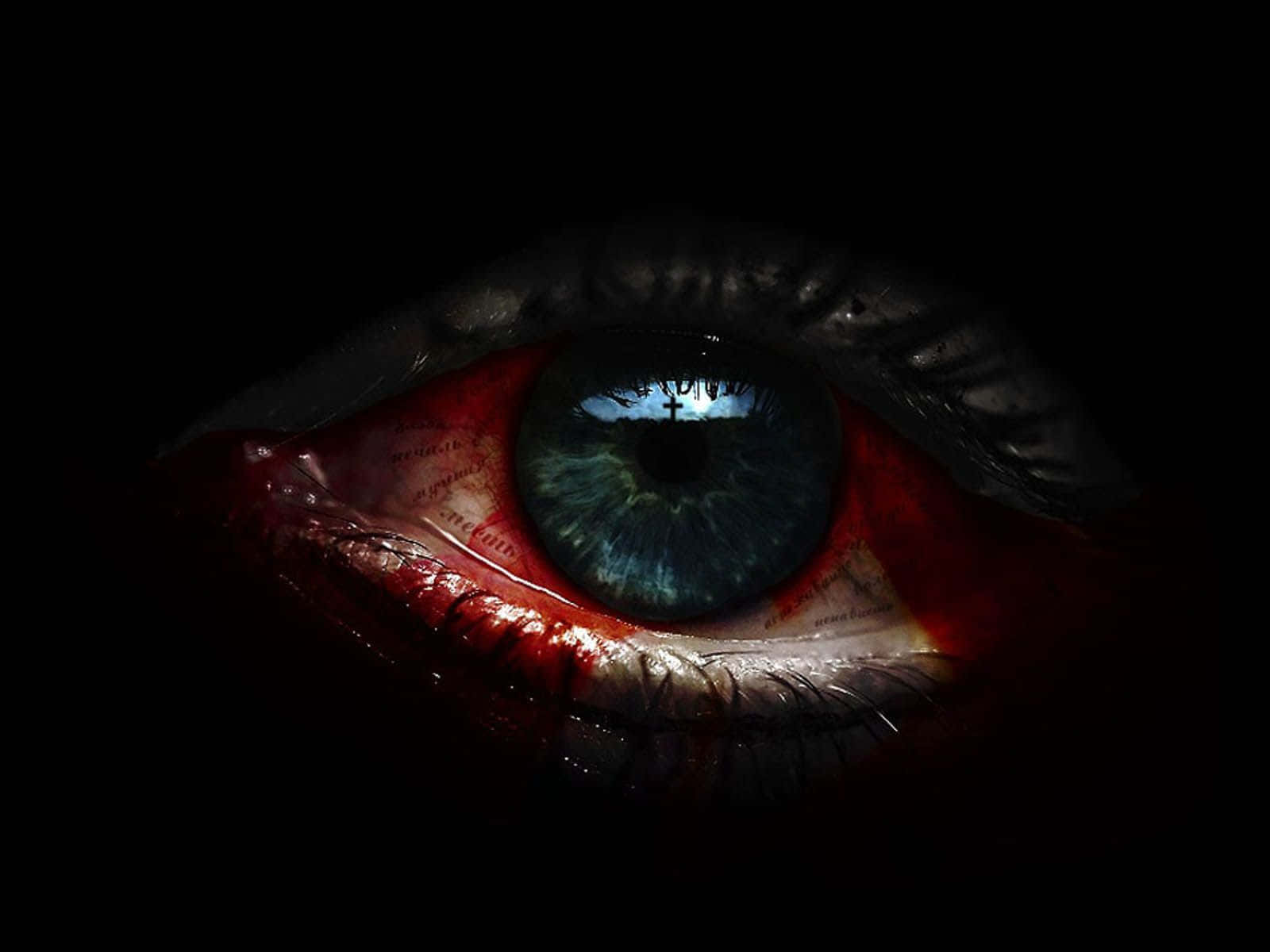 Bleeding Eyes Digital Art Picture