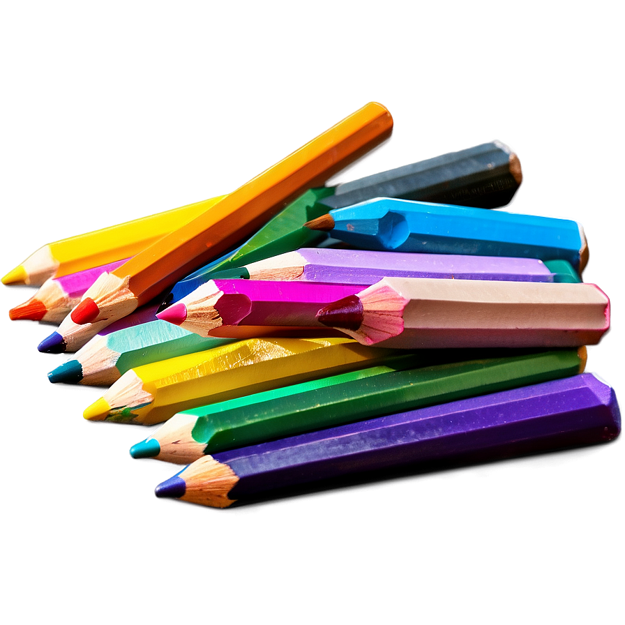 Blendable Colored Pencils Png 06212024 PNG