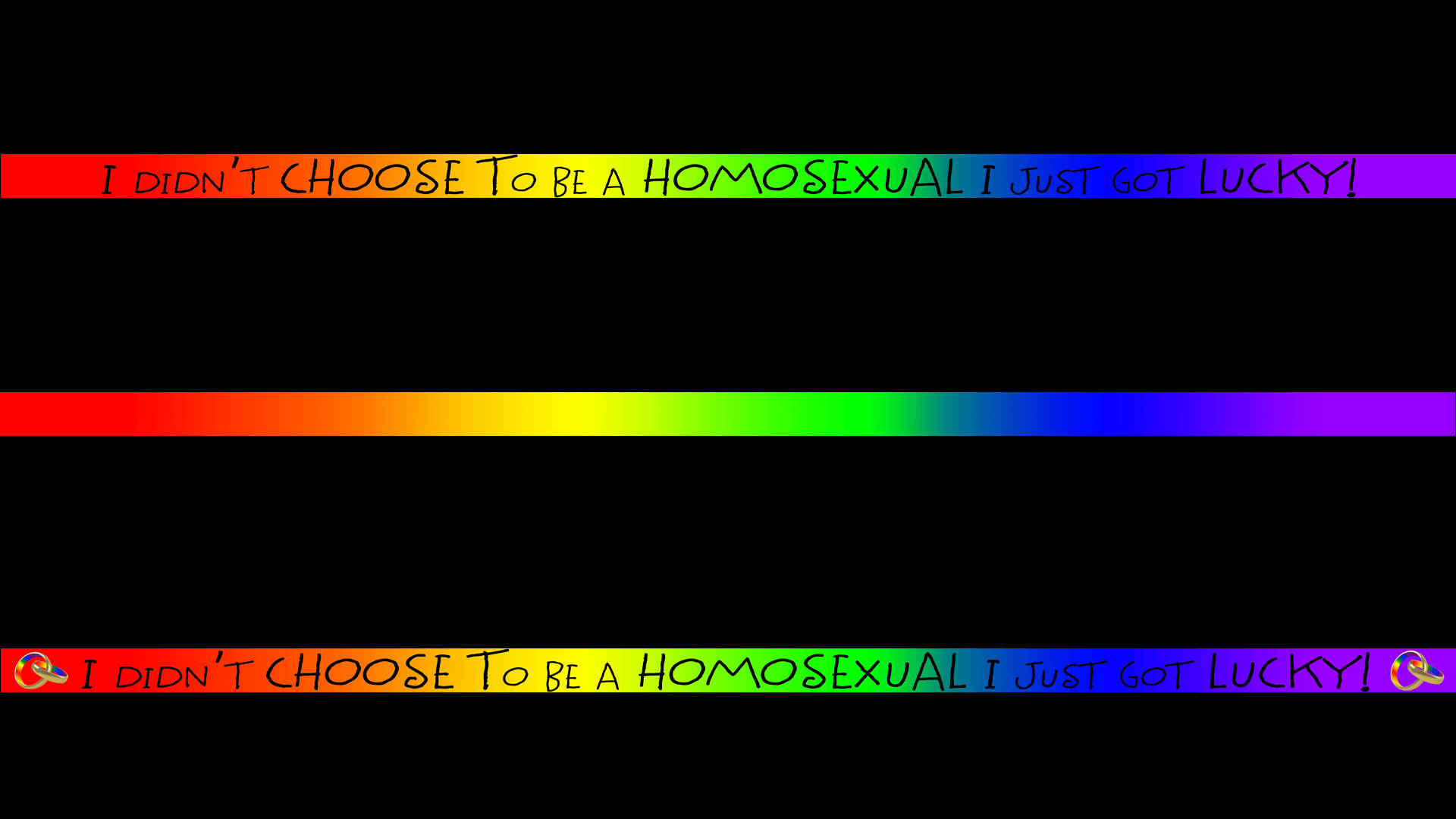 Blended Rainbow Strips LGBT Pride Wallpaper