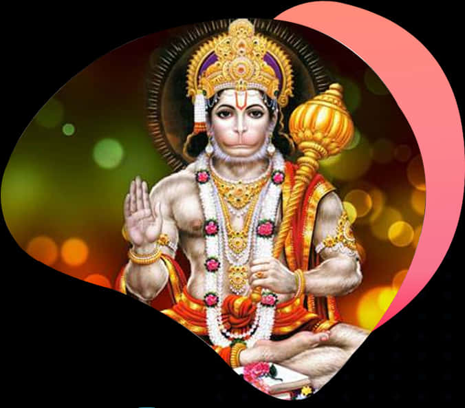 Blessing_ Hanuman_ Heart_ Background PNG
