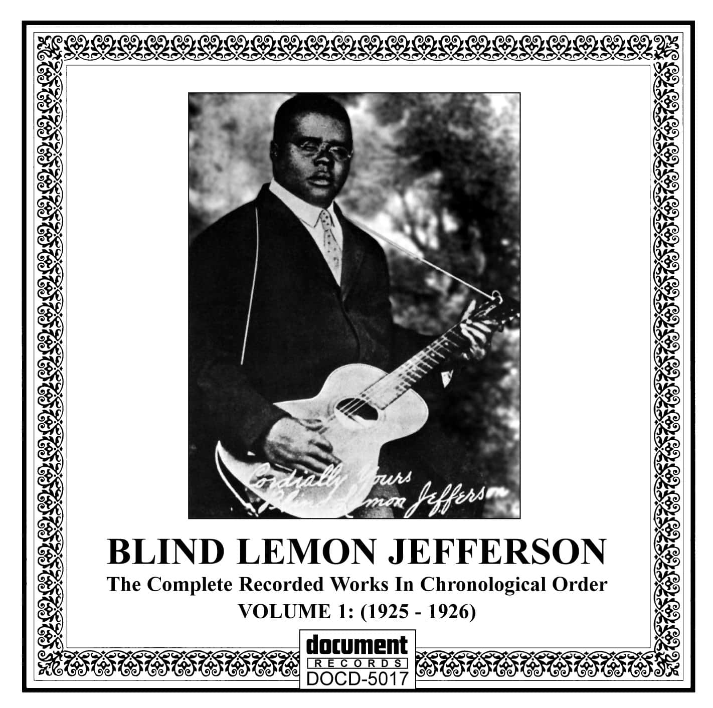 Blind Lemon Jefferson Fuldt Optaget Dække Wallpaper Wallpaper