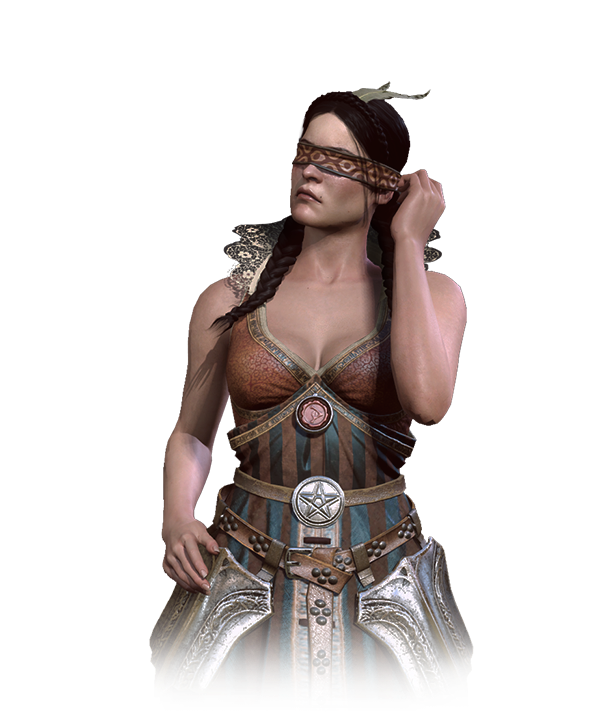 Blindfolded Fantasy Sorceress PNG