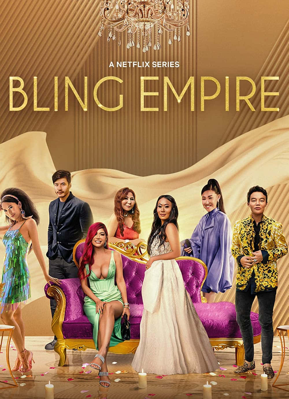 Caption: The Bling Empire Cast Living Their Luxurious Lives Wallpaper