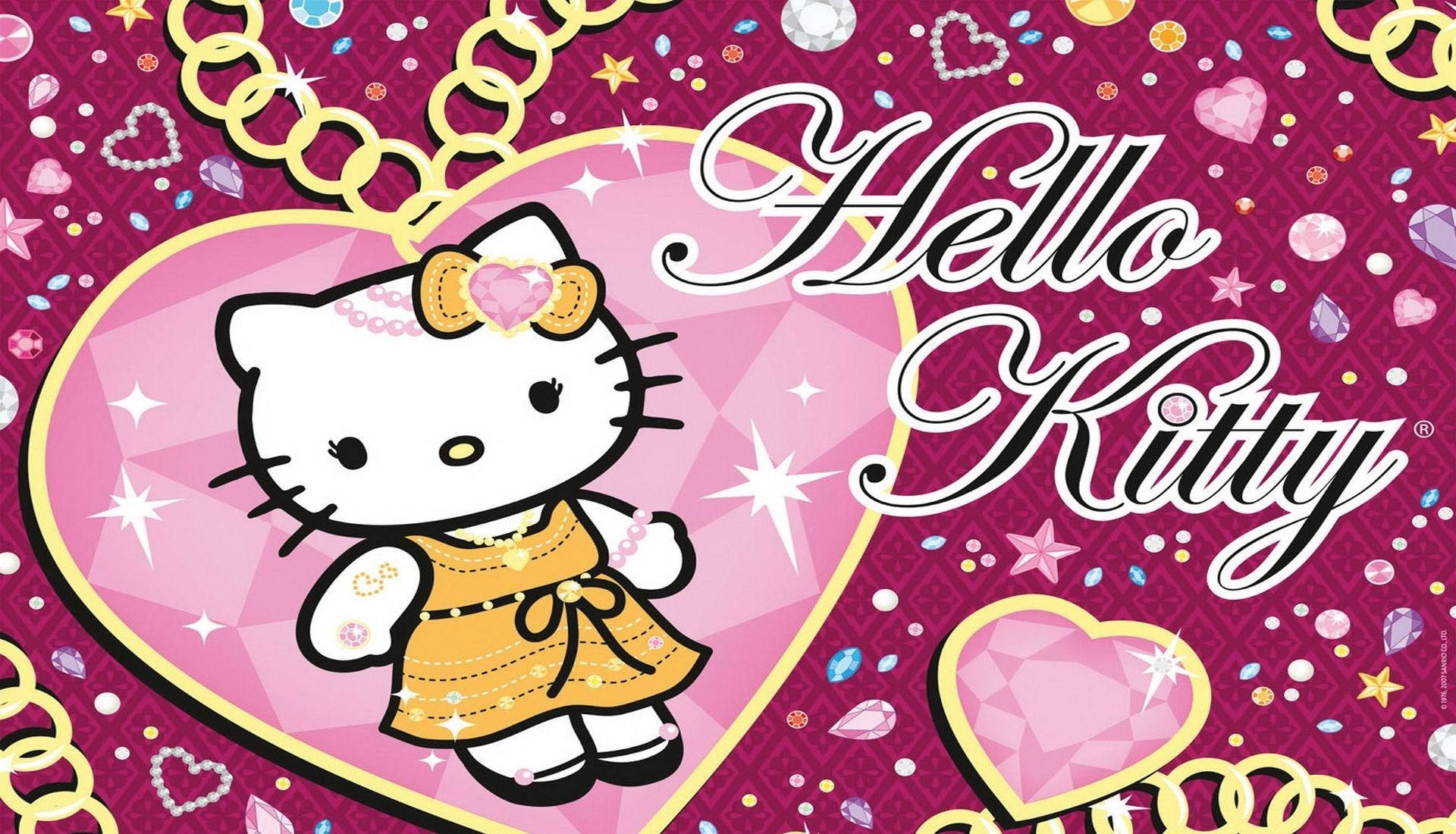 Bling-Out Hello Kitty Desktop Wallpaper