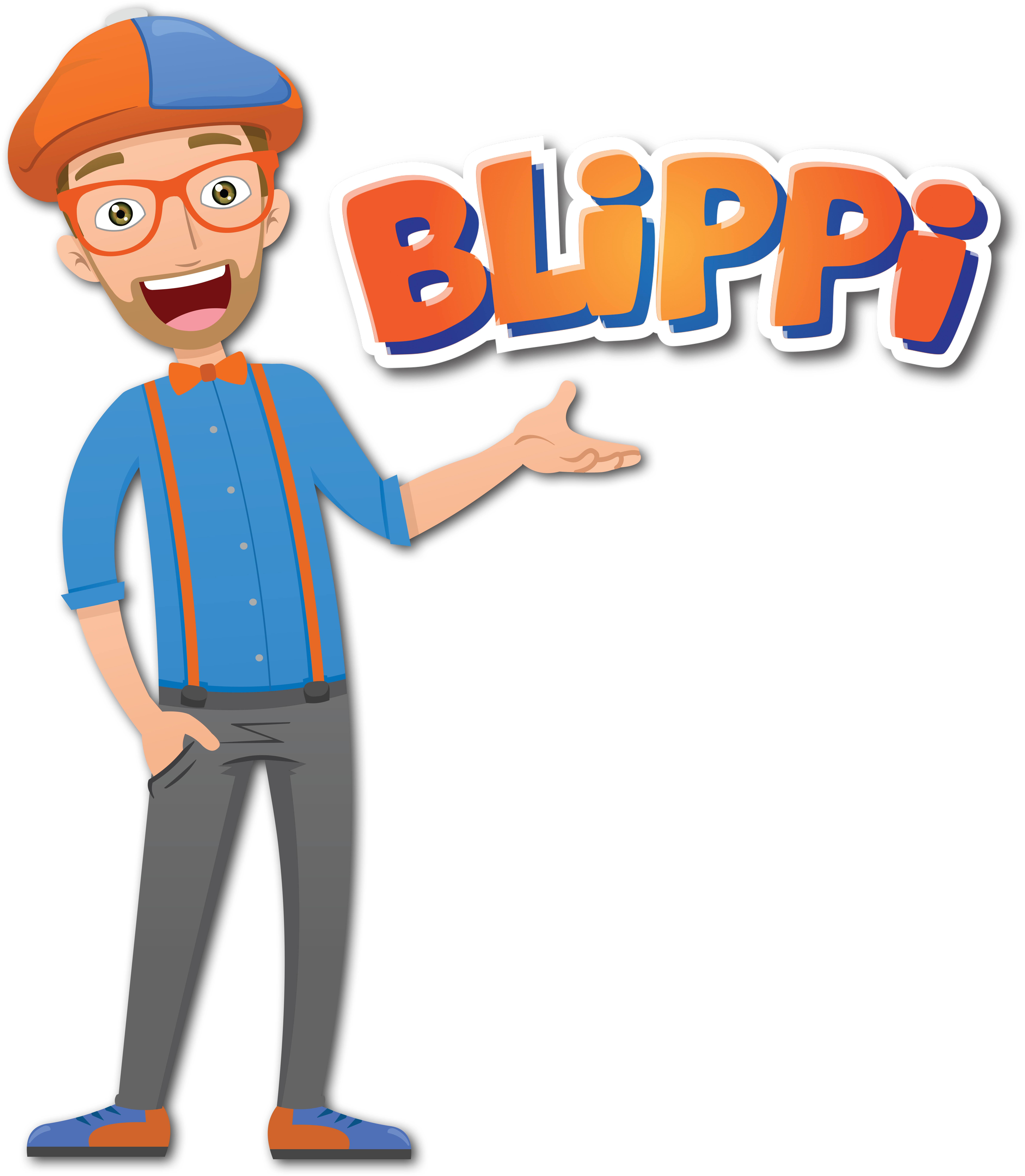 Blippi Character Presentation PNG