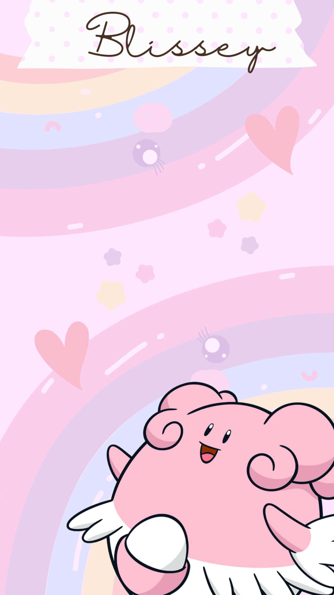 Blissey Cute Pastel Background Wallpaper