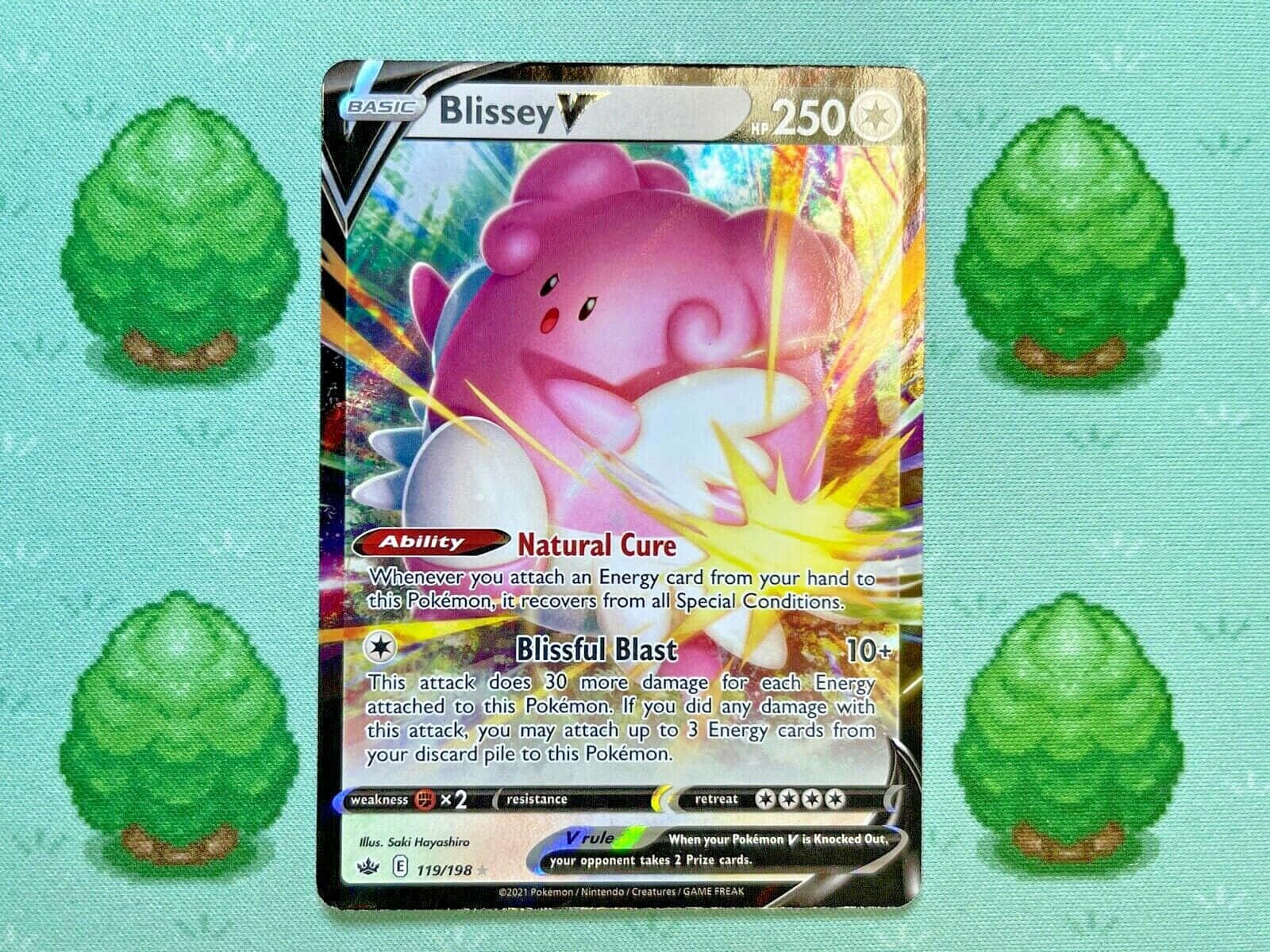 Blisseypokémon Trading Card - Blissey Pokémon-handelskortet. Wallpaper