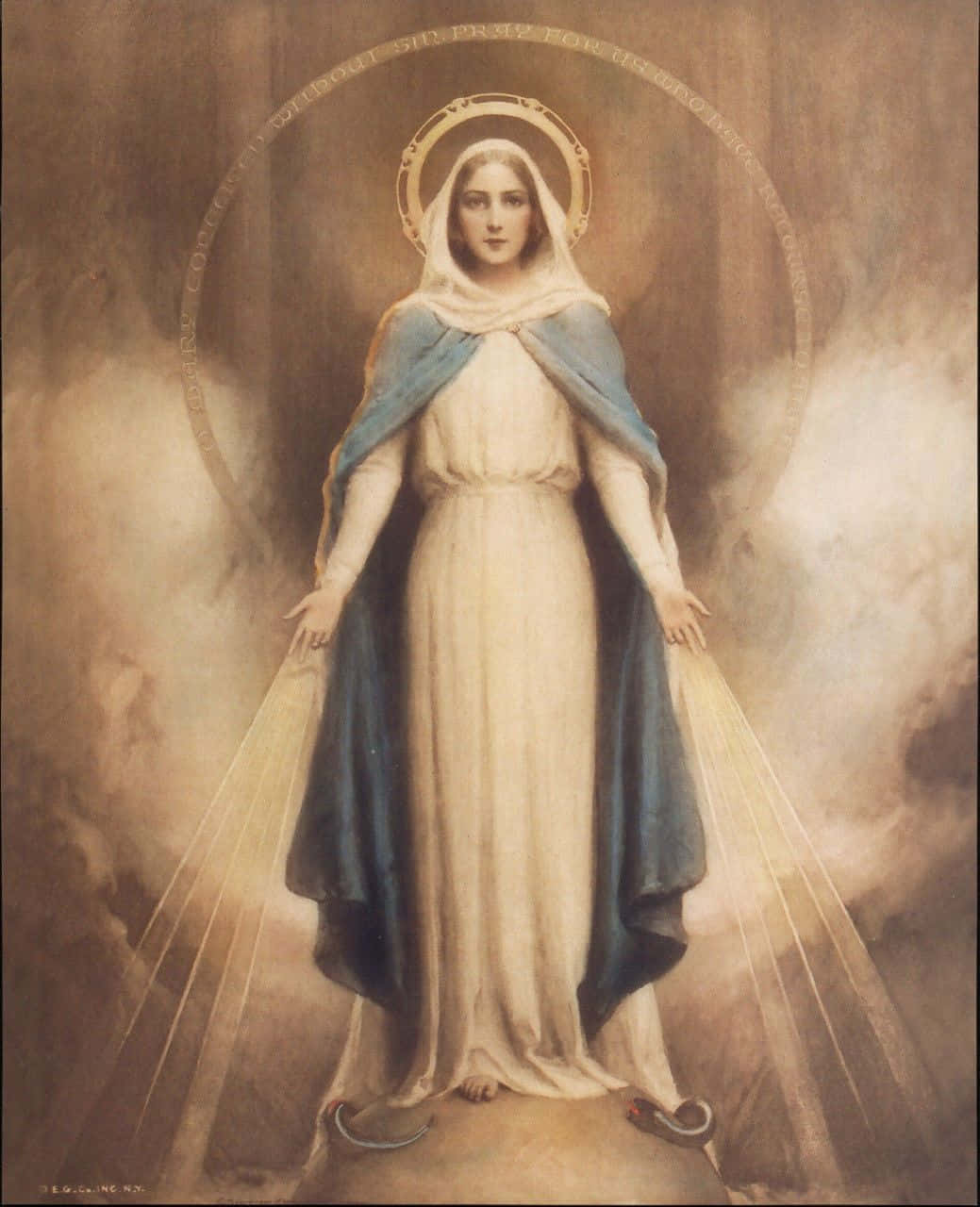 Blissful Ascendance - The Assumption Of Mother Mary Wallpaper