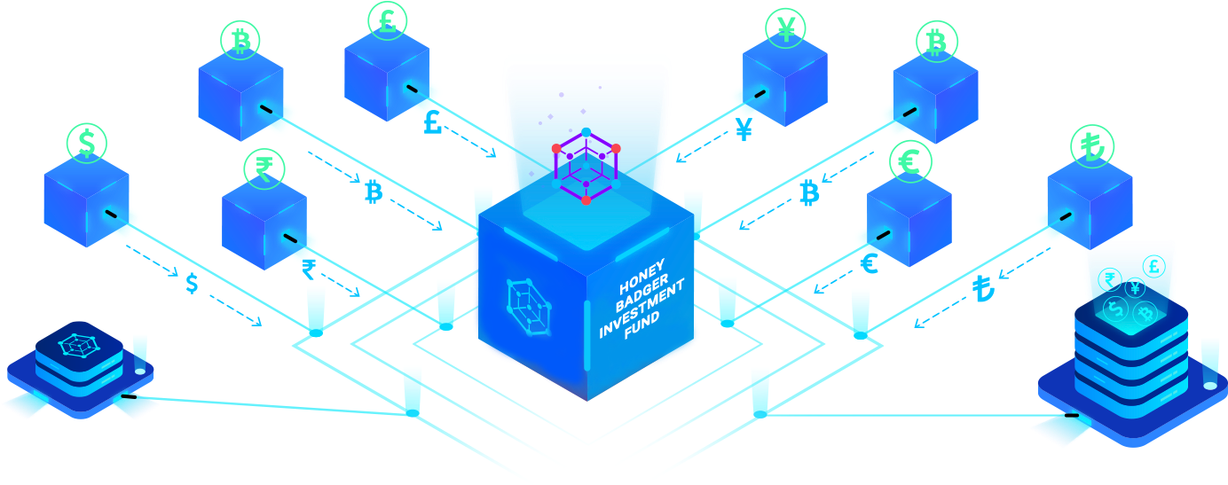 Blockchain Investment Fund Illustration PNG