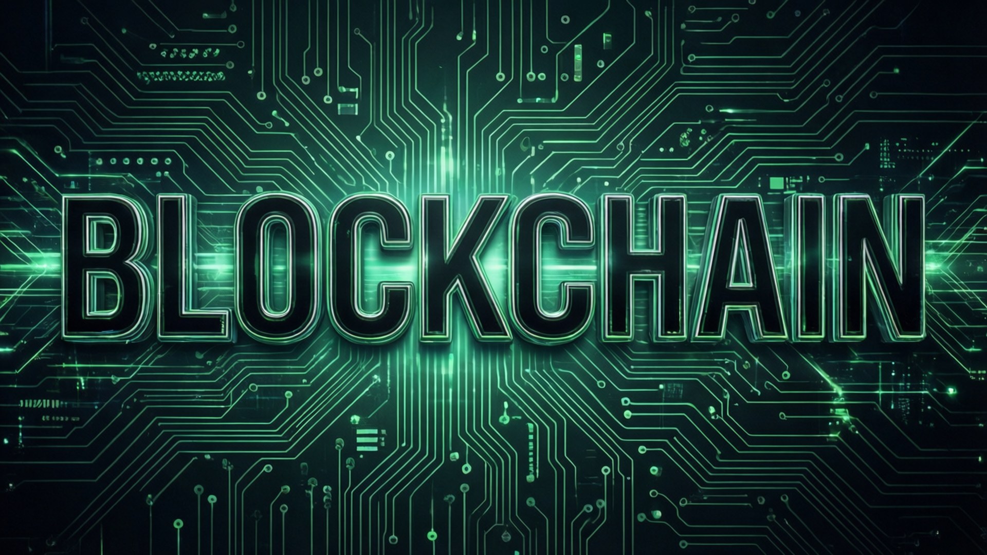 Blockchain Tech Typography Wallpapers