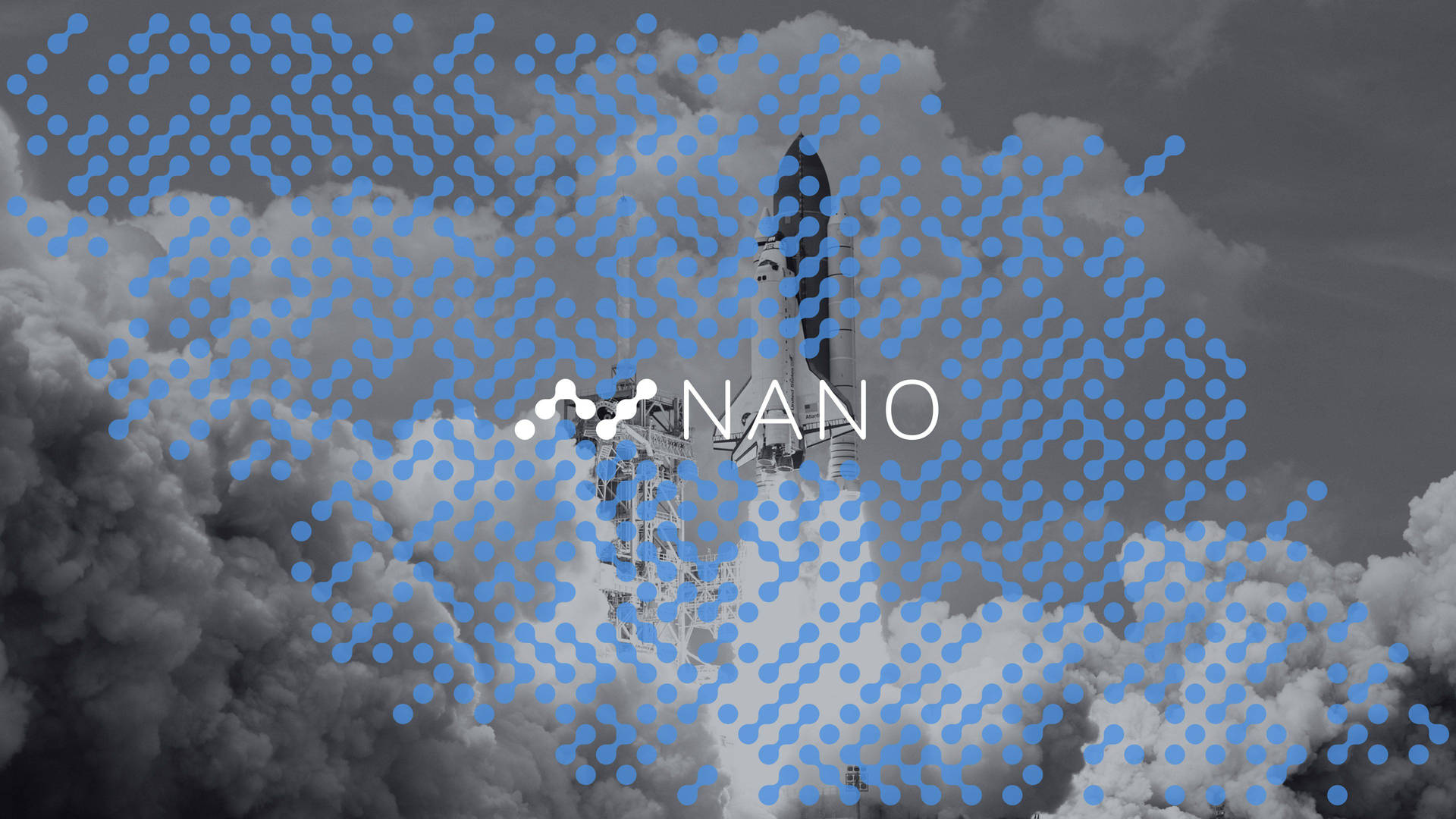 Blockchain White Nano Text