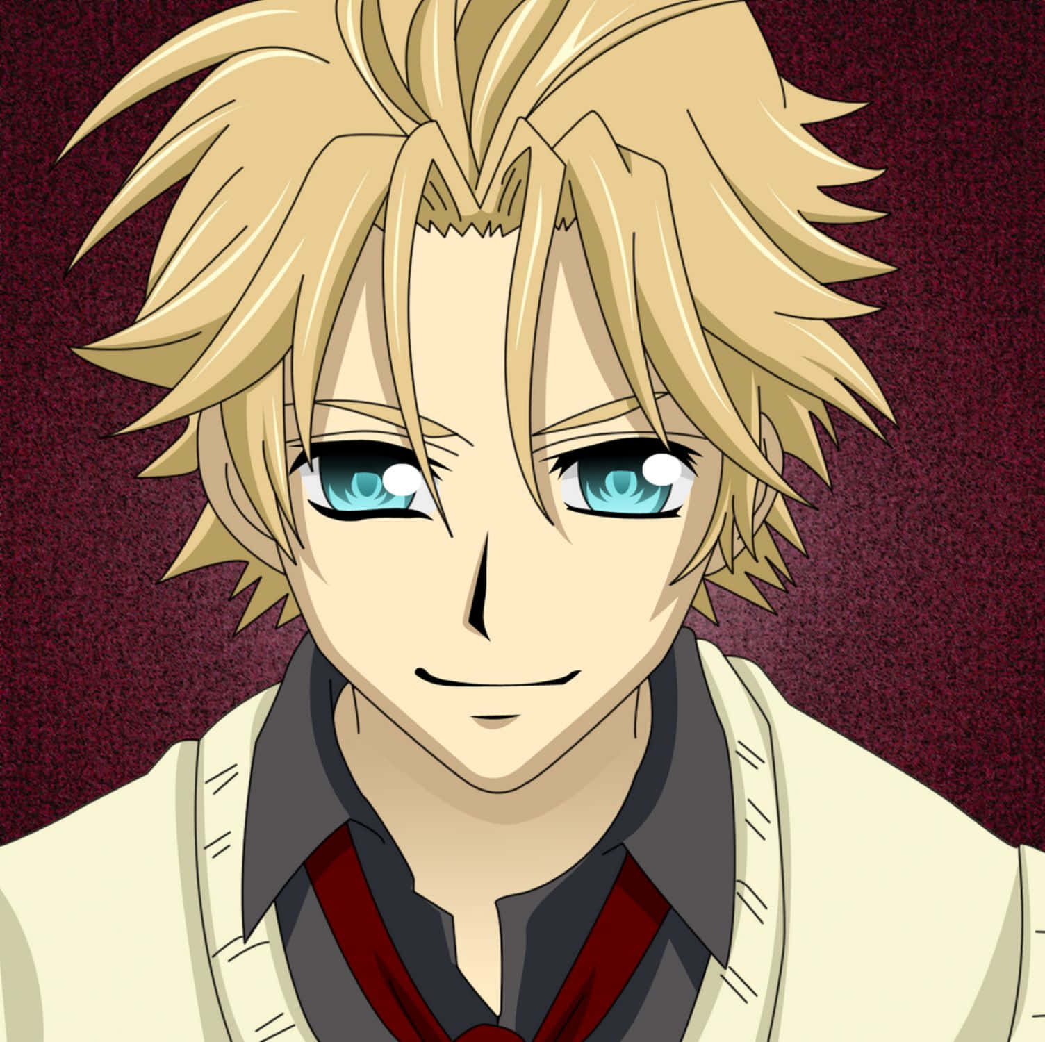 Blonde Anime Personage Hanabusa Aido Achtergrond