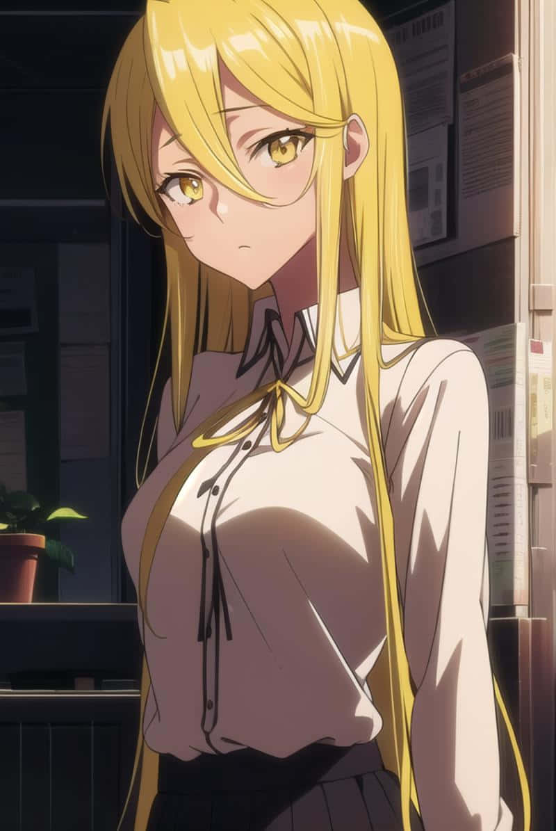 Personnage Anime Blond Shizuka Marikawa Fond d'écran