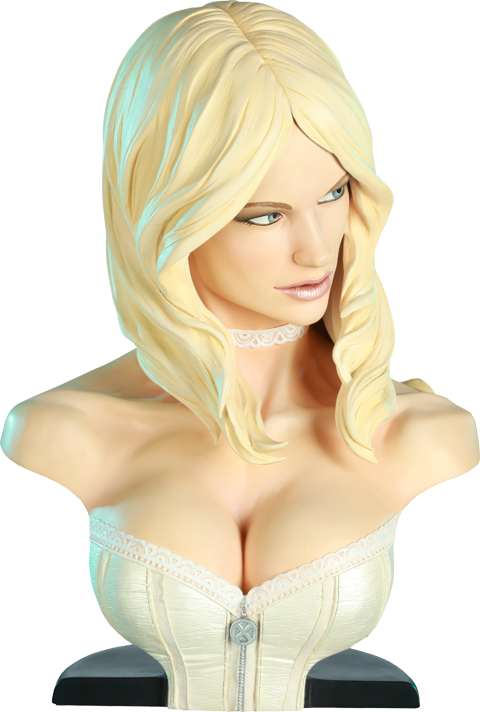 Blonde Female Bust3 D Render PNG